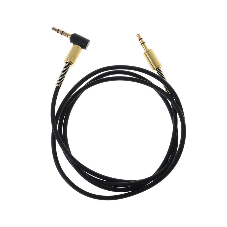 90 Degree 3.5mm Audio Extension Flat Cable Cord Male To Male
