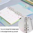 thumbnail image 4 of ziyahi 6 Rings A6 Notebook Binder Loose Leaf Folder Budgeting Expense Saving Color, 4 of 5