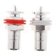 thumbnail image 2 of Conector de enchufe hembra Chasis Adaptador de montaje en panel Terminal Baoblaze 2 Piezas 32x16 mm Conector hembra RCA, 2 of 8