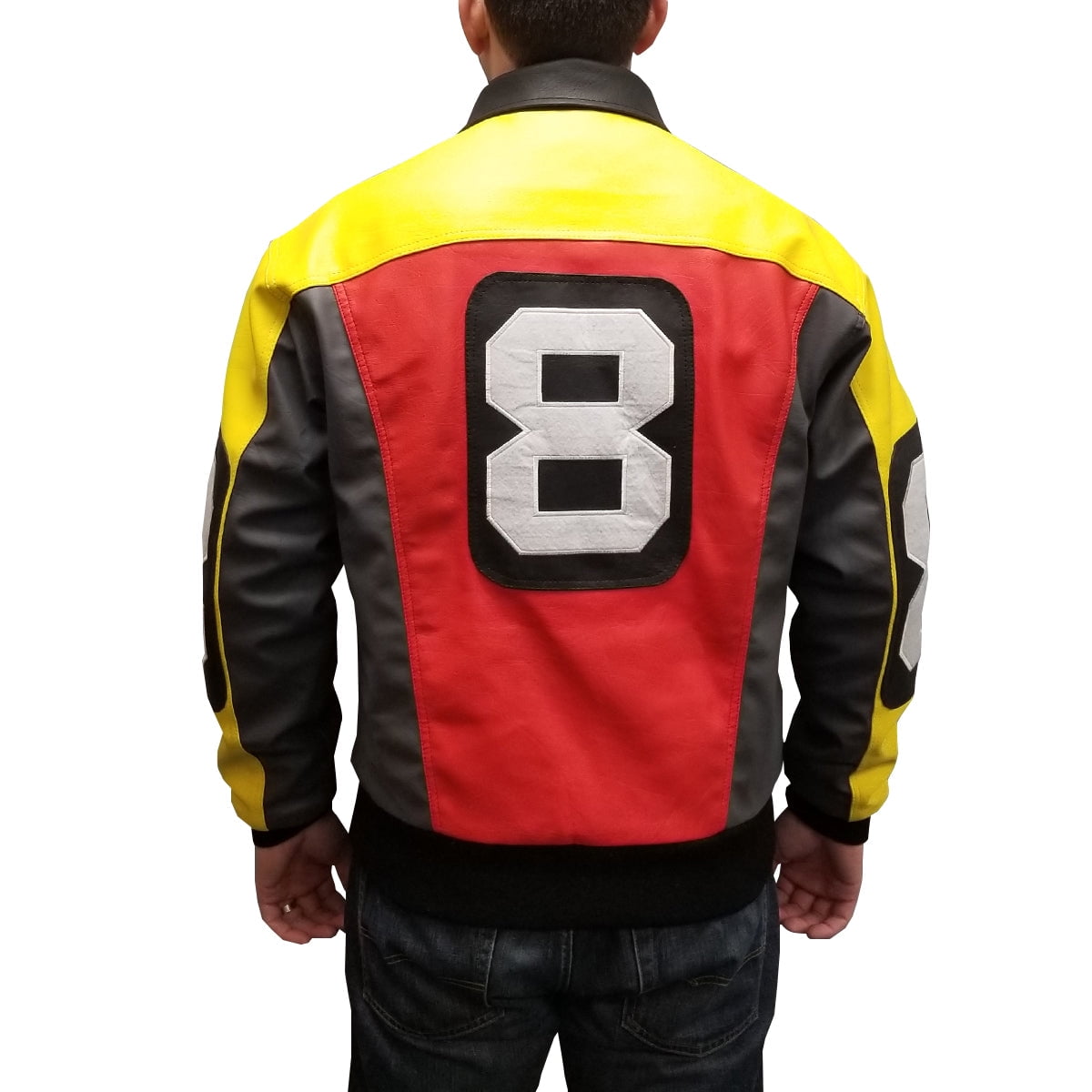 David Puddy 8 Ball Bomber Jacket Seinfeld Costume Coat TV Show 90s