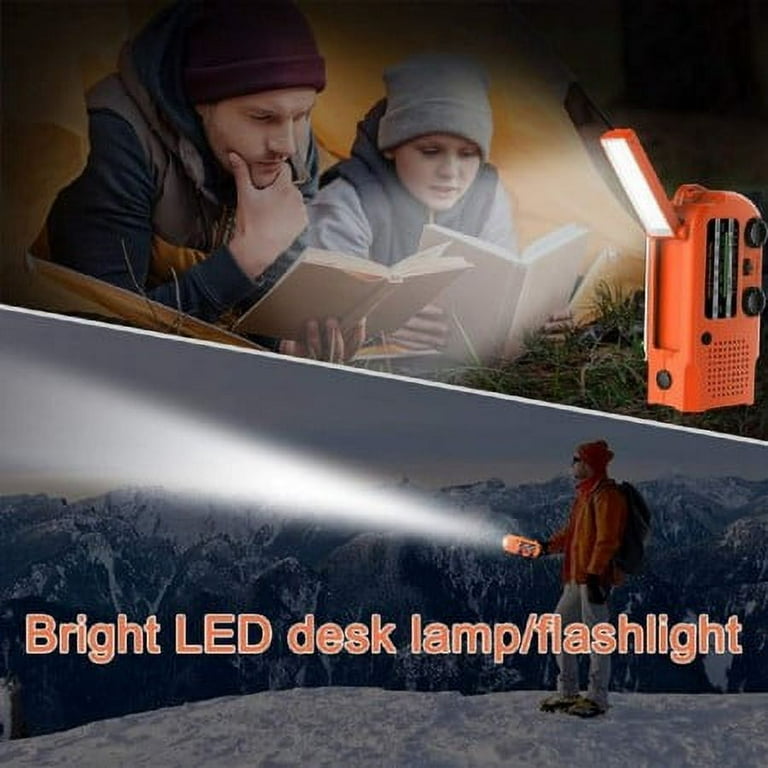 Hurricane Safety Light Hand Crank LED Flashlight