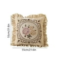thumbnail image 3 of Vikakiooze Lace Pillow Sofa Living Room Bedroom Bedside Car Fabric Embroidery Pillow Waist Cushion Backrest, 3 of 6
