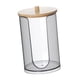 thumbnail image 2 of Dispensador de vasos para baño, caja de almacenamiento, organizador de almacenamiento para baño, almacenamiento para el hogar Negro Con Tapa De Madera, 2 of 9
