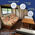 thumbnail image 5 of Chririnla Stretch RV Jackknife Sofa Bed Slipcovers Suitable for Camper Motorhome Folding Sofa, Elastic Fit Cover for RV Jackknife Futon, Vintage Rose Butterfly, 5 of 7