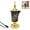 Black, variant on Electric Ceramic Incense Burner - Plug In Bakhoor Oudh Warmer, Middle Eastern Gold Leaf Design for Home Aromatherapy