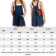 thumbnail image 2 of Mamelucos Cortos Pantalones cortos para mujer Mamelucos Pantalones cortos sueltos de algodón con bolsillo informal Monos (Azul marino XL) Ygjytge para Mujer Azul marino T L, 2 of 8