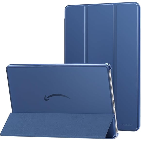 ccwonima Case Fits Amazon Kindle Fire Max 11 Tablet (13th Gen, 2023 Release) 11" - Slim PU Leather Trifold Stand Cover for Kindle Fire 11 Tablet Colored Hard Back Shell with Auto Wake/Sleep, Navy Blue