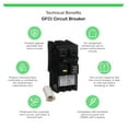 thumbnail image 2 of Square D by Square D - HOM230GFIC Homeline Circuit Breaker, 30-Amp, 120/240V, 2-Pole, GFCI, Plug-In Mount, 2 of 3