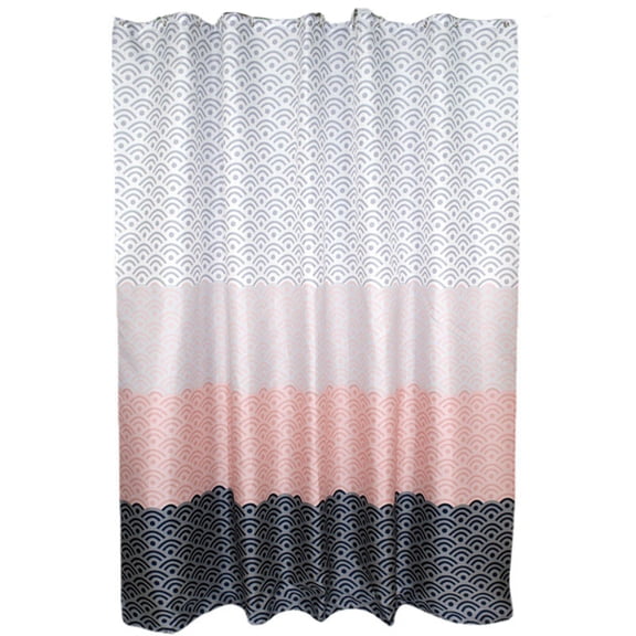 Qholemyo Polyester Shower Curtain Waterproof Mildew Resistant Dry Wet Separation Home Bathroom Decor Partition