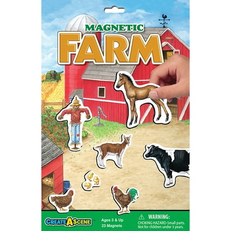 Lauri Create-A-Scene Magnetic Playset - Farm