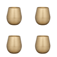 thumbnail image 4 of Set of Four Gold Acrylic Stemless All Purpose Wine Glass, 4 of 5