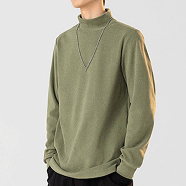 pstuiky mangas largas para hombre, Blusas y camisas de cuello redondo de manga larga cálidas de color sólido casuales de moda para hombre camisetas de hombre l