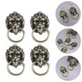 thumbnail image 4 of Miangastore 5 Pcs Poignées de Tirage de Porte Antiquités Poignées de Tiroir d'Armoire Poignées de Garde-Robe Tête de Lion, 4 of 9