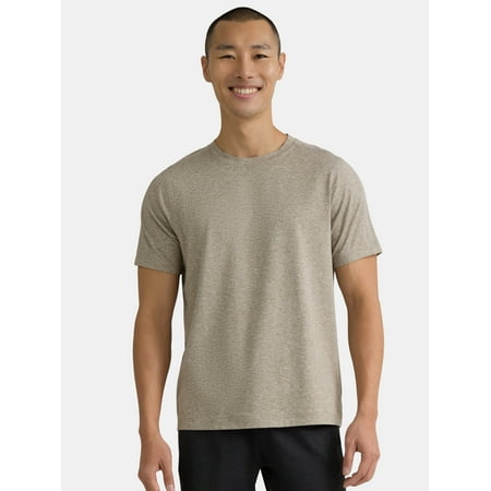 Athletic Works Men's and Big & Tall Men's Soft ButterCore Tee with Short Sleeves, Sizes S-5XL