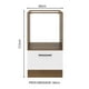 thumbnail image 2 of Mueble de Cocina para Horno y Microondas 60 x 60 cm 1 Puerta (Sin Tablero) Agata Madesa MB, 2 of 5