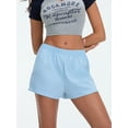 thumbnail image 5 of Michellecmm  Women's Stripe Print Shorts, High Waist Wide Leg Short Pants, 5 of 9