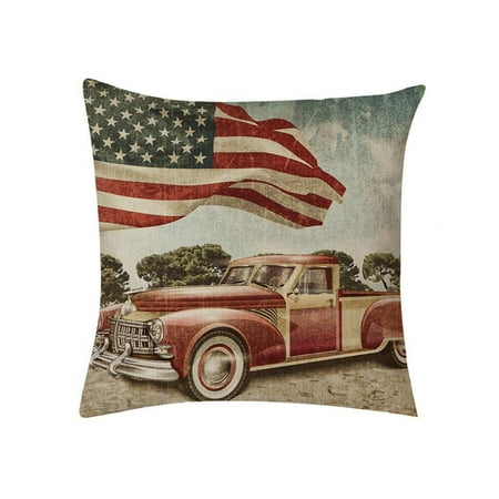 

wendunide home textiles American Independence Day creative pillow cushion cover cushion cover linen B