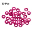 thumbnail image 3 of Unique Bargains Lot de 30 Rondelles à Encastrer M3 en Alliage d'Aluminium Anodisé pour Finition, Rose, 3 of 4