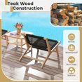 thumbnail image 2 of Kadyn Outdoor Dining Chairs, Deck Chairs,Dining Seat,Indoor Outdoor Teak Wooden Chair with Handwoven Cordage Seat and Backrest, 2 of 5
