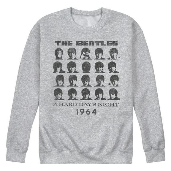 The Beatles - Hard Days Night-Men's Crew Fleece Sweatshirt
