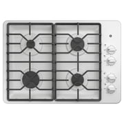 GE® Appliances 30" Built-In Gas Cooktop model JGP3030DLWW white 4 3/4 Hx 30 W x 21 D