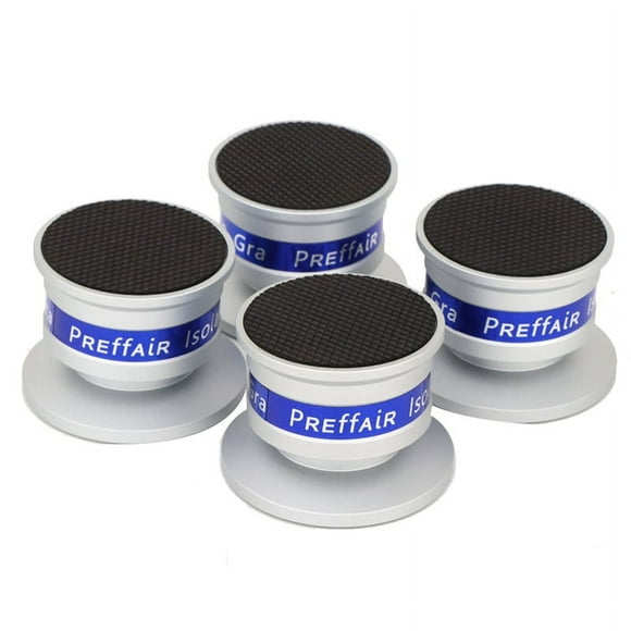 4Pcs Speaker Isolation Spikes, Speaker Base Pads with Non-Slip Base Pad for Turntable Amplifier