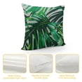 thumbnail image 4 of Creowell  Farmhouse Pillow Covers Tropical Palm Leaves Lumbar Pillow Covers Home Decorative Cushion Case for Sofa Couch Housewarming Gifts Family Room Décor 12x12in, 4 of 5