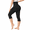 Black, variant on Women Slimming Anti Cellulite Compression Leggings Leg Shaper High Waist Capris