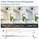 thumbnail image 2 of Ventilador de techo LEDIARY, 20 pulgadas, luz regulable, 6 velocidades, 110 V, negro, 2 of 7
