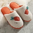 thumbnail image 2 of Vedolay Women Slippers Cozy Slippers Winter Warm Indoor Outdoor House Shoes Orange,41, 2 of 5