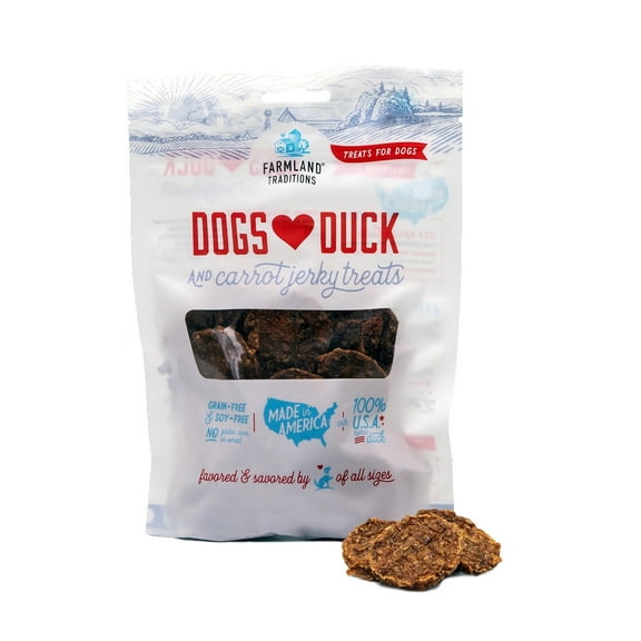 Dogs Love Duck and Carrot Jerky Treats 5oz