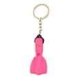 thumbnail image 2 of QualitChoice Keychain Mini Dive Fins Shaped Personalized Sea Theme Kayak Sailing Charm Pendant Gift Keyring Ornament Backpack Purse Pink 1Set, 2 of 6