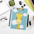 thumbnail image 6 of FMSHPON Cute Cartoon Giraffe Clipboard Hardboard Wood Nursing Clip Board and Pull for Standard A4 Letter 13x9 inches, 6 of 7