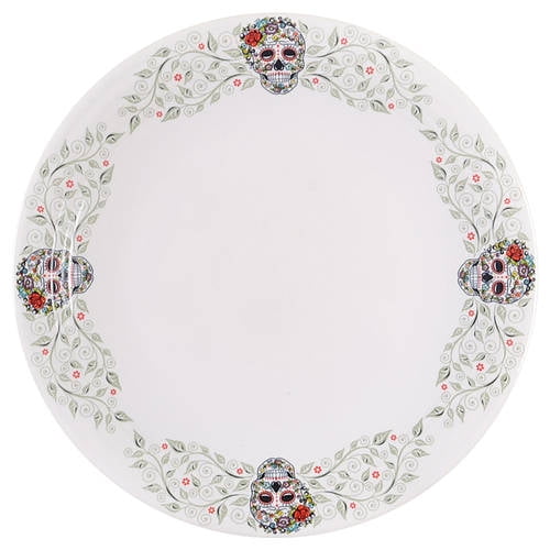 Open Box Homer Laughlin Fiesta Skull and Vine Sugar Chop Plate (Round Platter) 11432541
