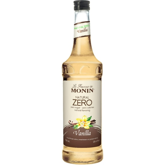 Monin Vanilla Zero Calorie Natural Flavoring, 750 ml bottle