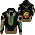 thumbnail image 4 of Sudadera con capucha y cremallera con estampado 3D de la bandera de Mozambique para hombre, ropa informal para niño, sudaderas con estampado de emblema nacional, abrigo africano, 4 of 5