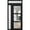 Black, variant on Front Exterior Prehung Metal-Plastic Door See-through / Manux 8555 Matte Black / Office Commercial and Residential Doors Entrance Patio Garage 36" x 80" Left-hand Inswing