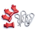 thumbnail image 5 of Ounissouiy Clip de cuerpo engrosado de aleación de aluminio RCGOFOLLOW para 1/6 Rc Clip de cuerpo Axial SCX6 RC pieza de coche RC accesorios de Kits de construcción modelo Rojo, 5 of 5