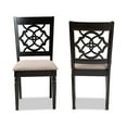 thumbnail image 2 of Renaud Modern Sand Fabric Upholstered 2-Piece Dining Chair Set, 2 of 6
