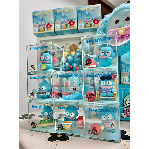 Sanrio Hangyodon Blind Box Carefree Life Series figura de acción luminosa barbacoa burbuja Hangyodon figura de Anime decoración regalo de niña1874