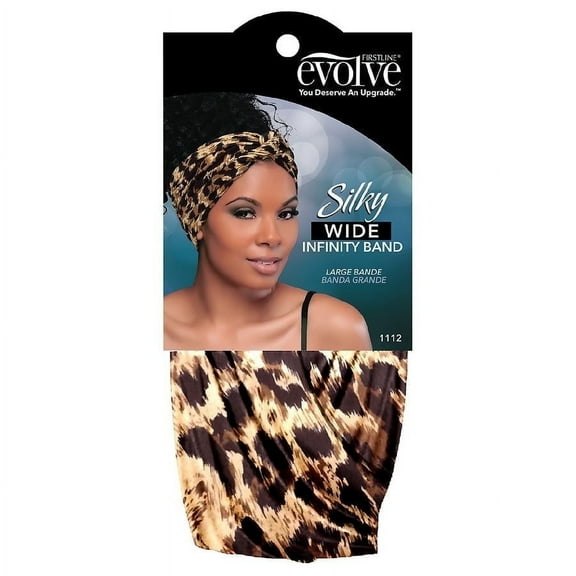 Evolve Silky Wide Headband Leopard Print - 1 ea