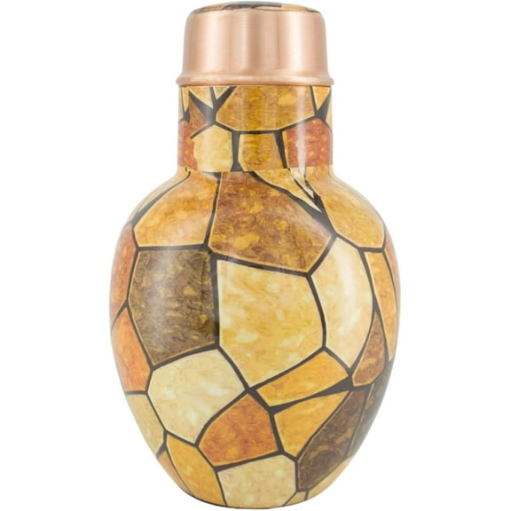Handcrafted Pure Copper Carafe with Tumbler – 1.8L (60.86 fl oz) | Eco-Friendly Bedside Water Pitcher | Promotes Ayurvedic Wellness | Made in India