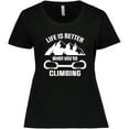 thumbnail image 3 of Inktastic Rock Climbing Mountains Women's Plus Size T-Shirt, 3 of 5