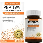 Peptiva Daily Probiotic, 25 Billion CFU, Multi-Strain Probiotics, 30 Count