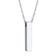 thumbnail image 4 of Collar de cremación Yinane Medallón Colgante Acero Inoxidable Plata para Hombres, 4 of 8