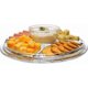 thumbnail image 5 of Soporte de acrílico extragrande (12 pulgadas) 6 en 1 para tartas con tapa de cúpula multifuncional para servir plato y plato, ensaladera/plato vegetariano/tazón de perforación/plato de, 5 of 9