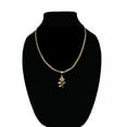 thumbnail image 5 of 14k Bonded Gold Necklace with Sun Flower Pendent, Best Christmas Unisex Gift for Women, Men Mother, Father, Girlfriend, Boyfriend, Her, Him, Mariner Chain with Charm by Artisan Jeweler, 5 of 6