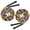 Black, variant on NCQ 16 FT Long Jump Rope(2 PACK), Double Dutch Jump Ropes, Soft Beaded Skipping for Kids Adults, Plastic Segmented Long Enough for 4-5 Jumpers