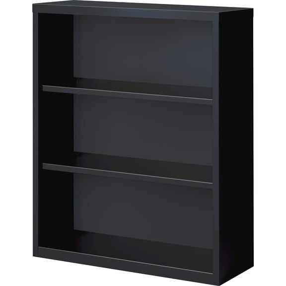 Lorell, LLR41285, Fortress Series Bookcases, 1 Each, Black