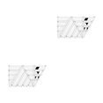 thumbnail image 1 of Transemion Transparent Acrylic Rulers 45 Degree Diamonds Ruler Craft Quilting Ruler Cutting Rulers DIY Handmade Tailor Supplies Ladder ruler 2Set, 1 of 6